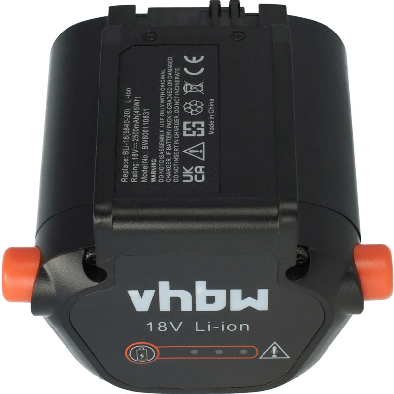 foto del prodotto batteria li ion 2500mah 18v compatibile con utensile elettrico da giardino gardena li 18 23 r tagliaerba comfortcut sostituisce 09840 20, bli 18.
