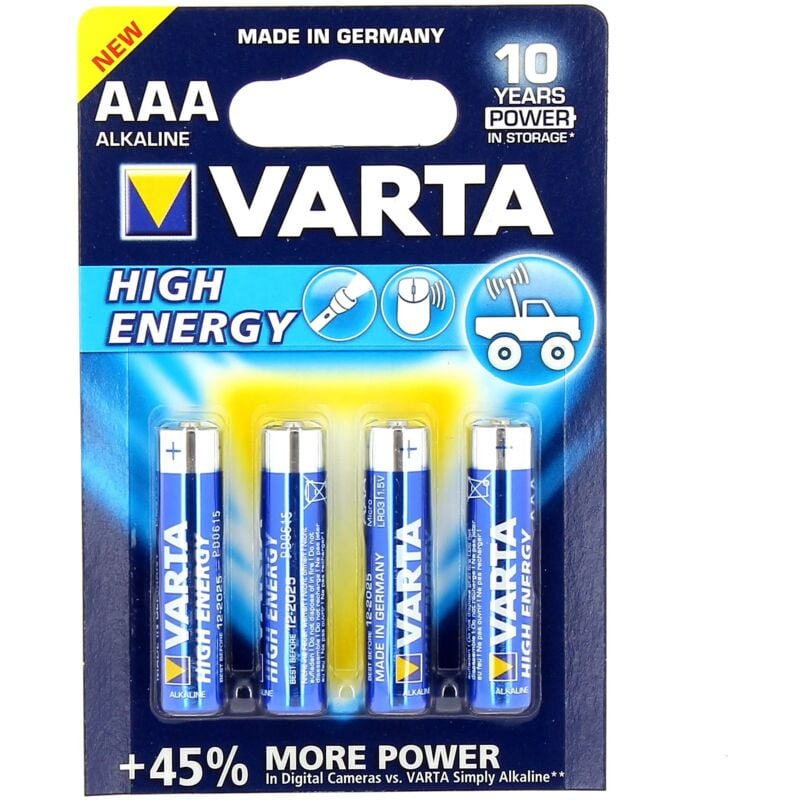 foto del prodotto batteria lr3 aaa 1,5v per 4