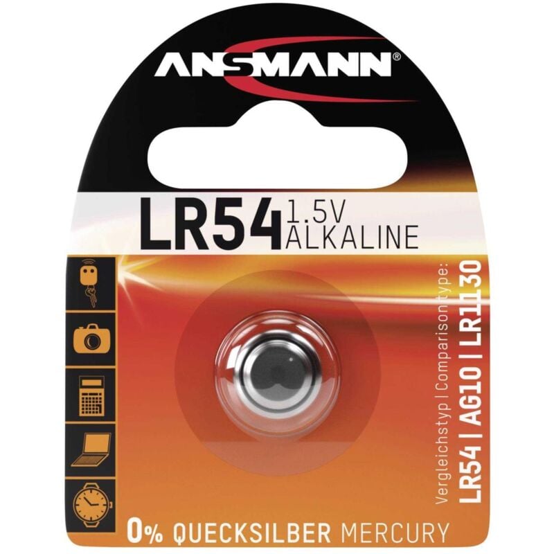 foto del prodotto batteria lr54 alcalina ansmann