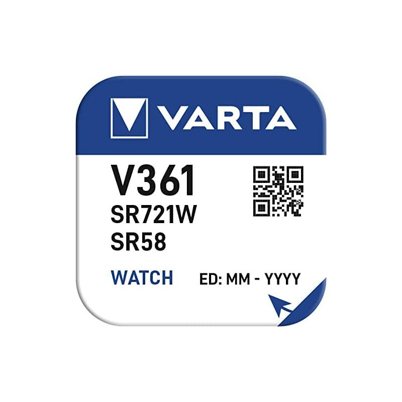 foto del prodotto batteria micro a bottone varta silver sr58 v361 1,55v blister 1 pz 7,9x2,1mm
