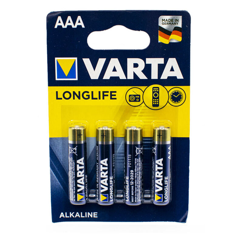 foto del prodotto batteria ministilo aaa alkalina 1,5v lr03 04103 varta