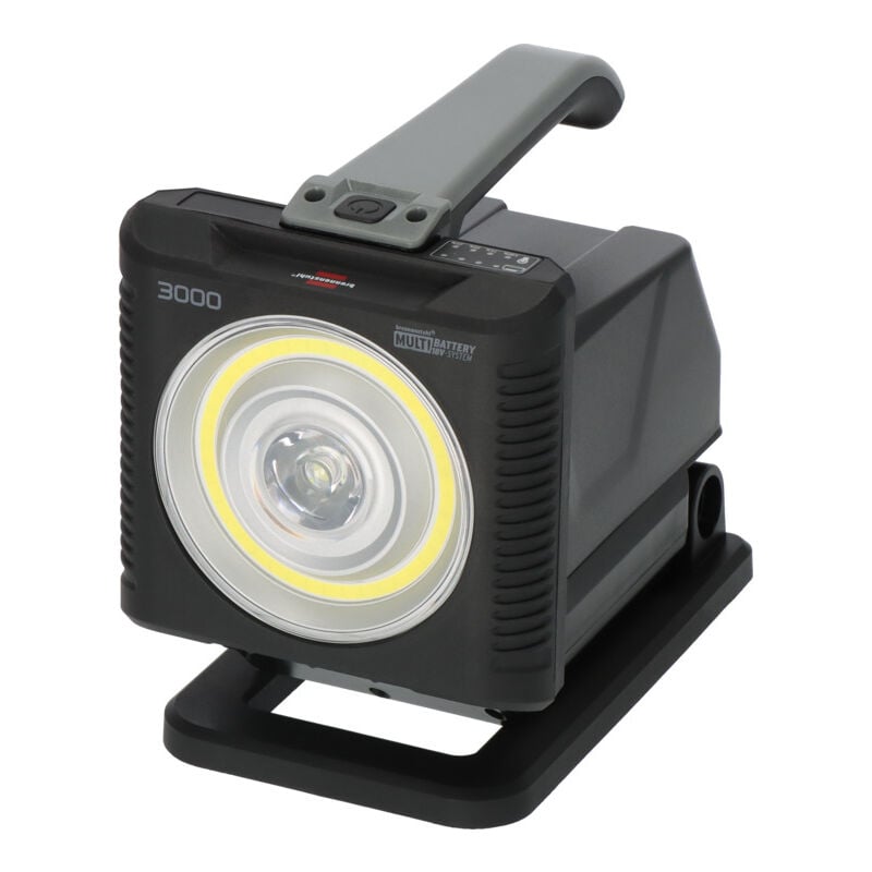 foto del prodotto batteria multipla hl 3000 faretto da cantiere alimentato a batteria 20 w 2160 lm 1173730000 brennenstuhl