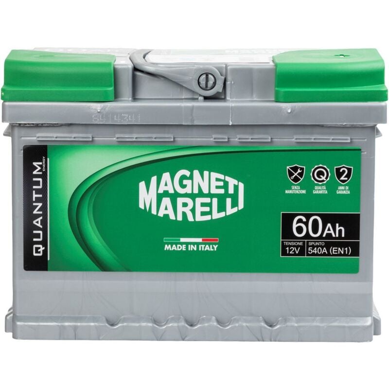 foto del prodotto batteria per auto 60ah 12v 540a en1 per cassetta l2b magneti marelli