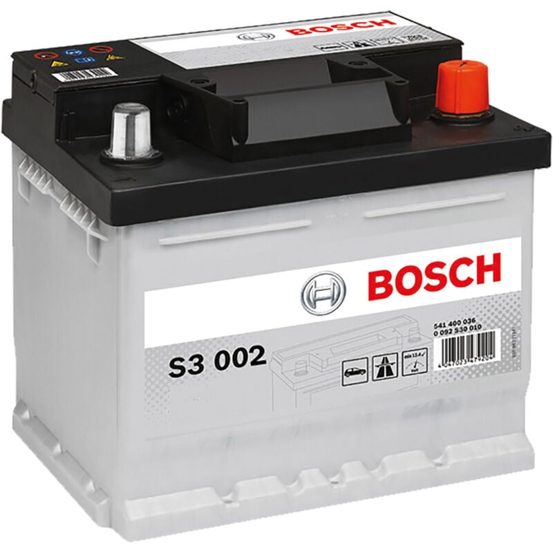 foto del prodotto batteria per auto bosch s3002 45 ah dx mm 207 x 175 x 190