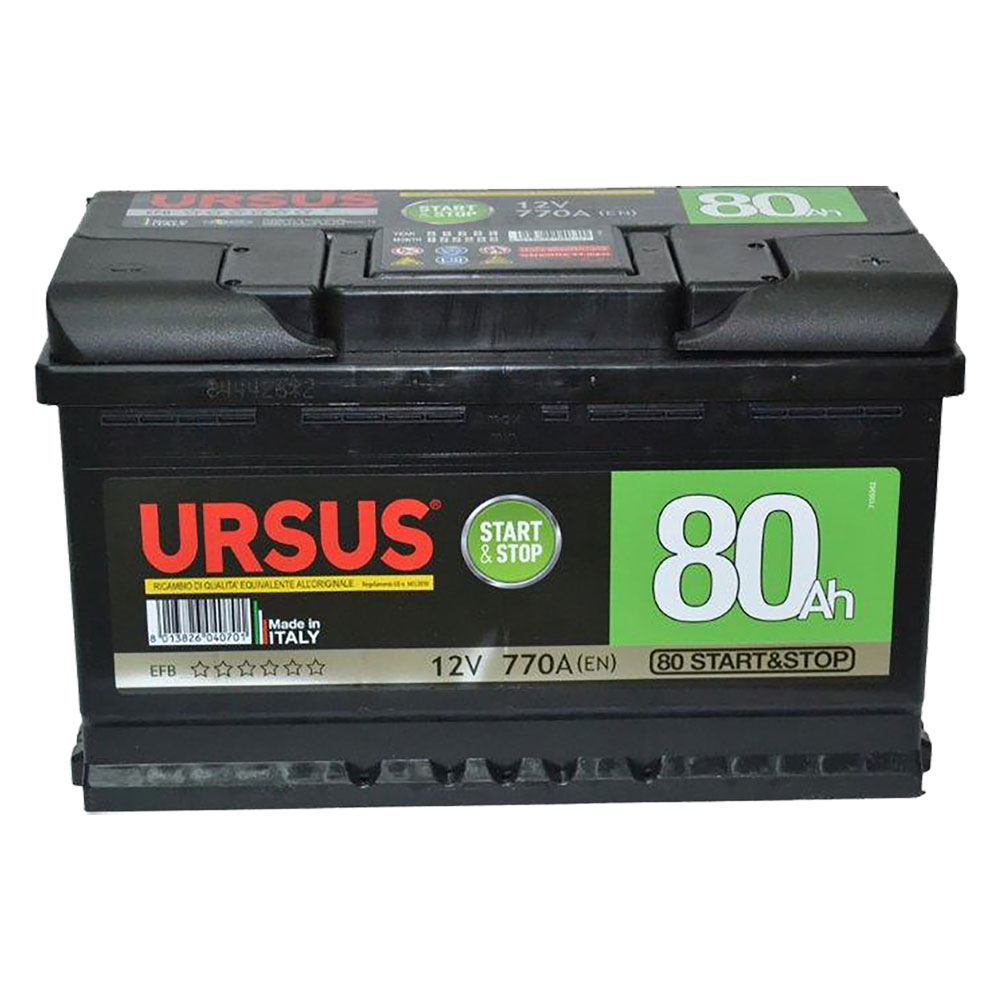 foto del prodotto batteria per auto start stop 'ursus' 72 ah - mm 278 x 175 x 190