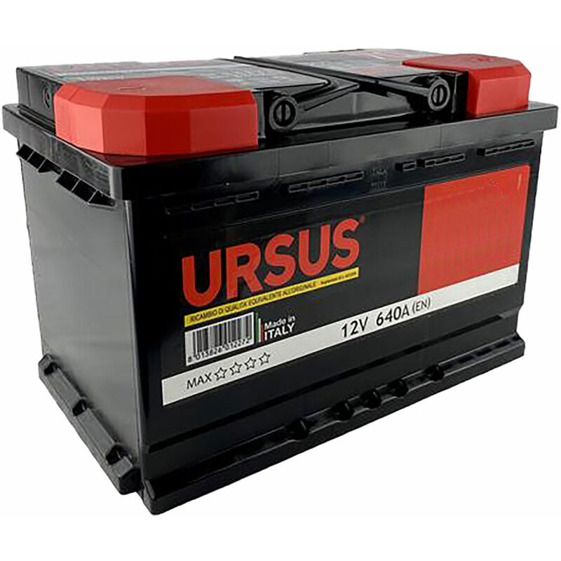 foto del prodotto batteria per auto ursus 80 ah mm 313 x 175 x 190
