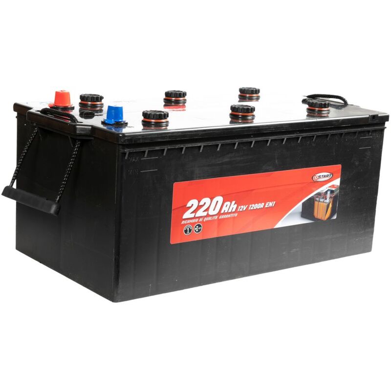 foto del prodotto batteria per autocarro 225ah 12v 1050a polo positivo sinistro