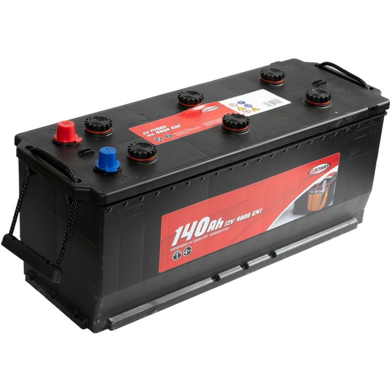 foto del prodotto batteria per autocarro e trattori 140ah 12v 800a polo positivo sinistro