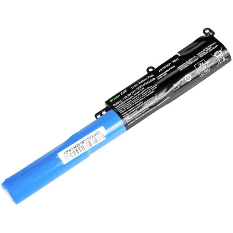 foto del prodotto batteria per notebook green cell a31n1601 a31lp4q 10.8 v 2200 mah asus