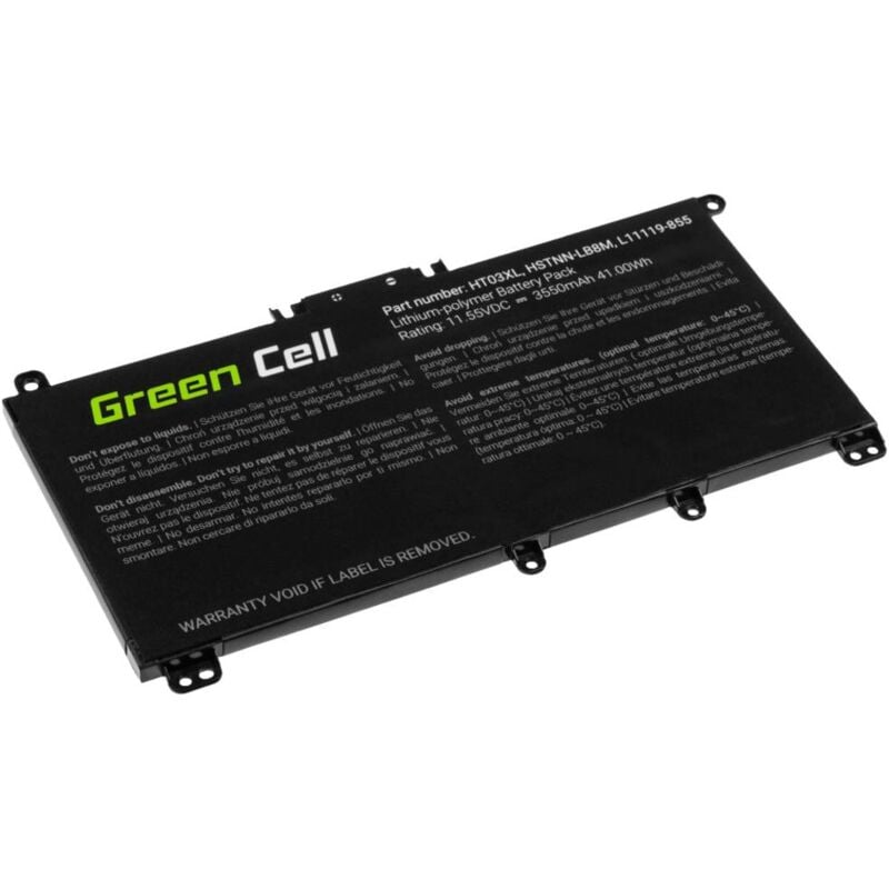 foto del prodotto batteria per notebook green cell ht03xl 11.4 v 3400 mah hp