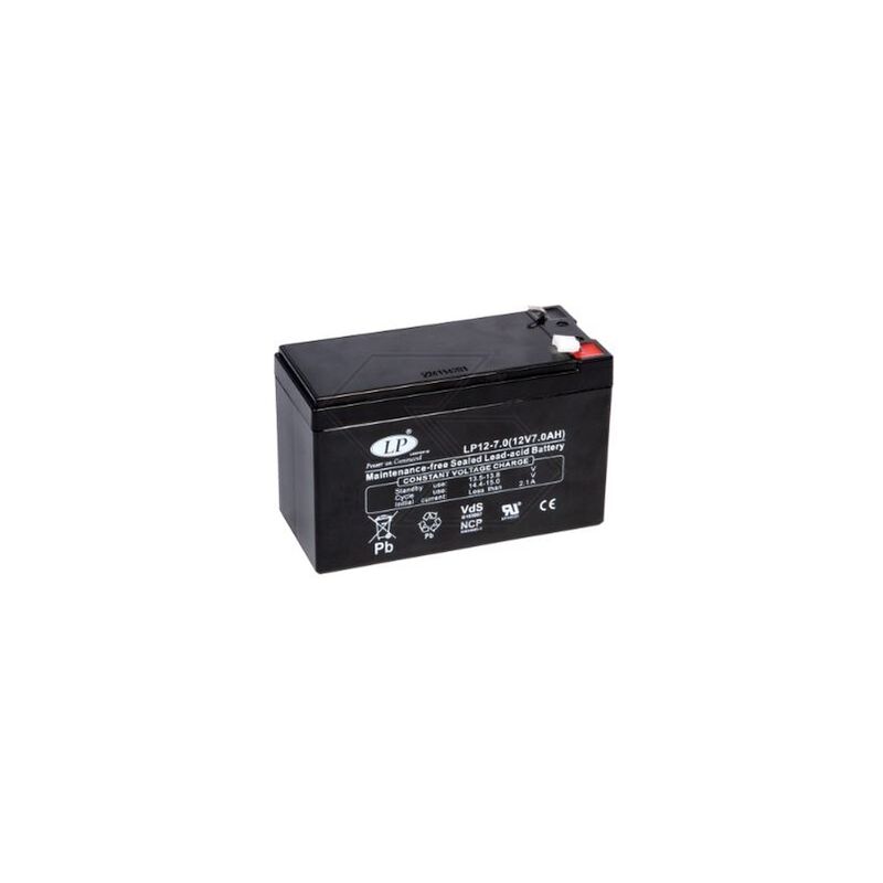 foto del prodotto batteria per vari modelli agm wp7 12 7 ah 12 v polo sinistra
