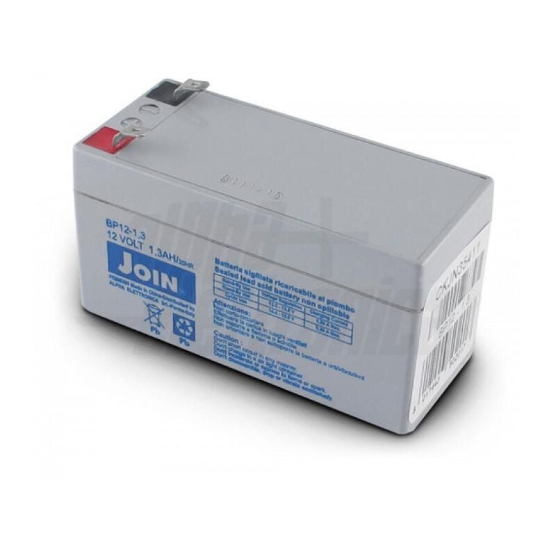 foto del prodotto batteria piombo agm 12v 1.3ah bp12 1.3 alpha elettronica