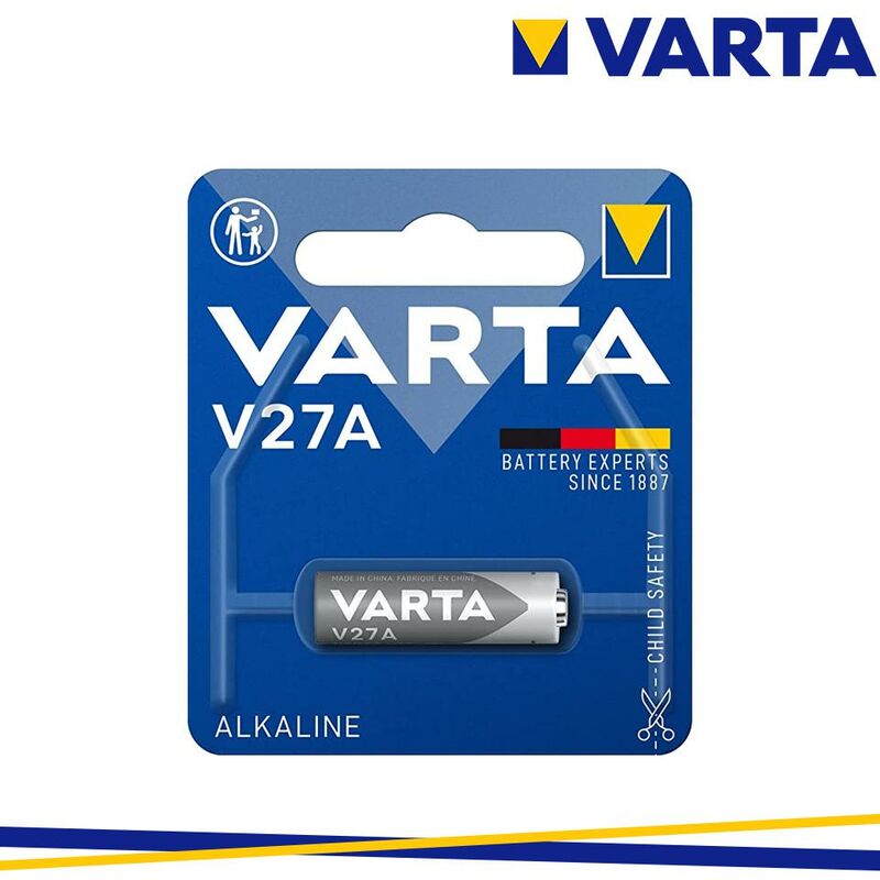 foto del prodotto batteria pulsante varta v27a alcalino 12v 8x28,2 mm durata lunga