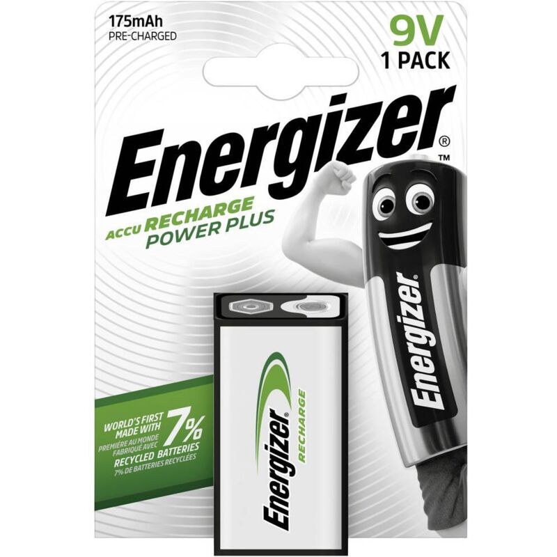 foto del prodotto batteria ricaricabile 9 v, 175 mah energizer energizer