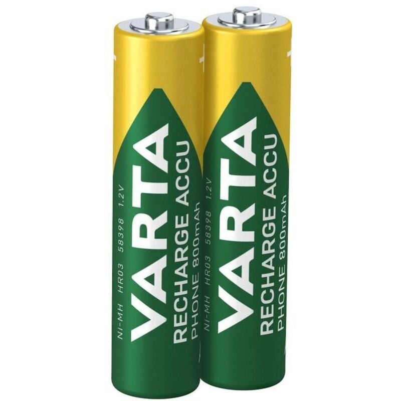 foto del prodotto batteria ricaricabili ni-mh mini stilo aaa 1,2 v 800 mah cordless 2 pezzi