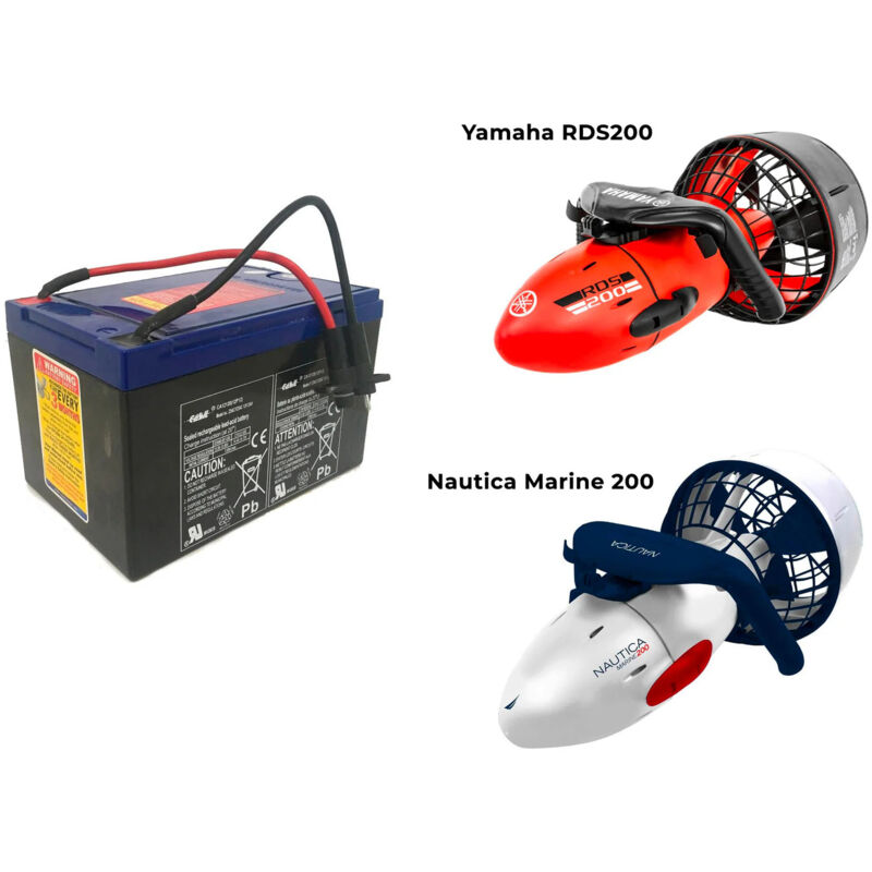 foto del prodotto batteria seascooter yamaha rds200 nautica marine 200 12v 7,5ah