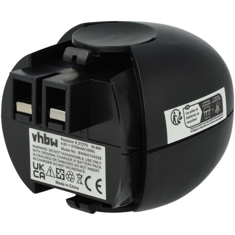 foto del prodotto batteria sostituisce 6.27270 compatibile con utensile elettrico 2100mah nimh 4,8 v - vhbw