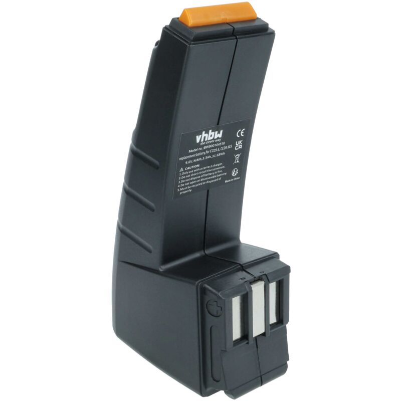 foto del prodotto batteria sostituisce festo festool ccd9.6, cdd9.6, ccd9.6fx, ccd9.6es per utensile elettrico 3300 mah, nimh, 9,6 v - vhbw