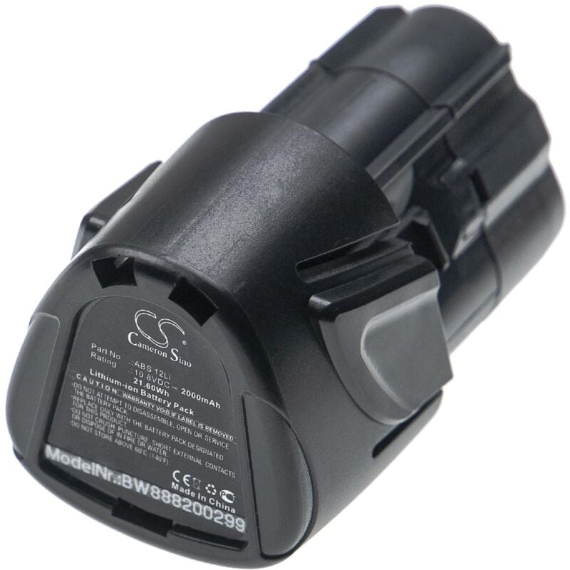 foto del prodotto batteria sostituisce lux tools abs 12li per attrezzi da lavoro 2000mah, 10,8v, li ion vhbw