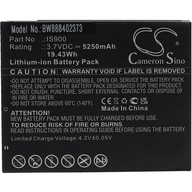 immagine 0 del prodotto batteria sostituisce pax is900 per lettore di carte, nfc smart card reader, terminale pos 5250mah, 3,7v, li ion vhbw