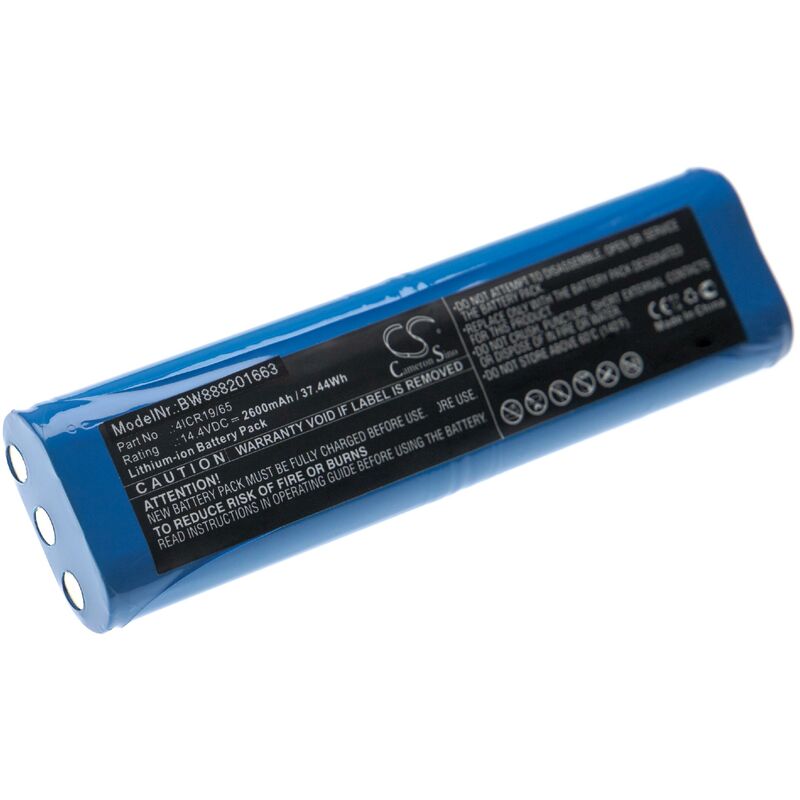 foto del prodotto batteria sostituisce philips 4icr19 65 per aspirapolvere home cleaner 2600mah, 14,4v, li ion vhbw