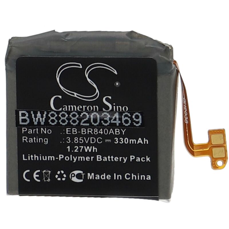 foto del prodotto batteria sostituisce samsung eb br840aby, gh43 05011a per smartwatch orologio bracciale fitness 330mah, 3,85v, li poly vhbw