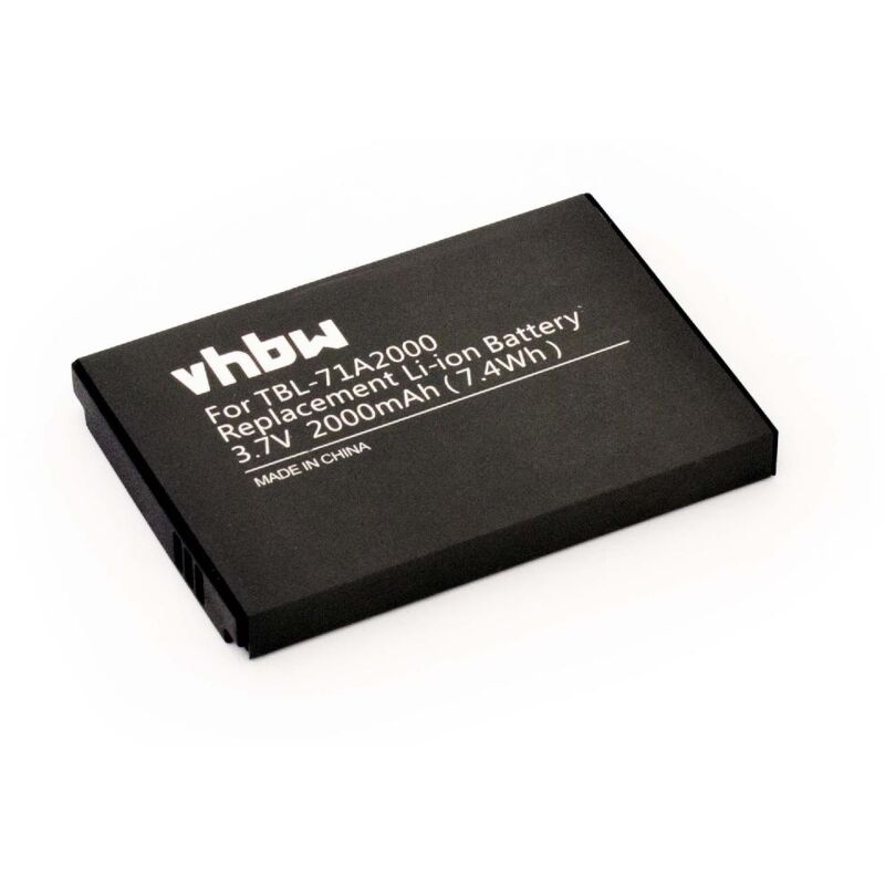 immagine 0 del prodotto batteria sostituisce tbl 71a2000 per hotspot modem router portatile 2000mah, 3,7v, li ion vhbw