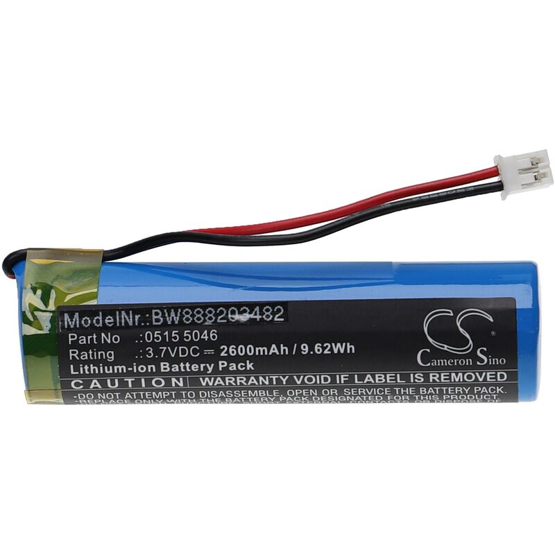 foto del prodotto batteria sostituisce testo 0515 5046 per dispositivo di misurazione 2600mah, 3,7v, li ion vhbw