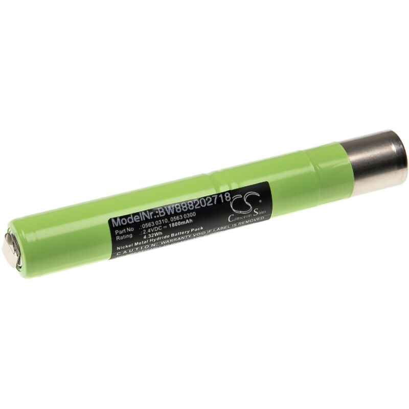 foto del prodotto batteria sostituisce testo 0563 0300, 0563 0310, 0563 0345 per dispositivo di misurazione 1800mah, 2,4v, nimh vhbw