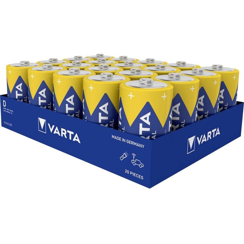 foto del prodotto batteria torcia d alcalina manganese 16500 mah 1.5 v 20 pz. varta