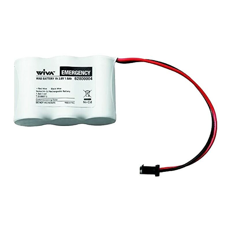 foto del prodotto batteria wiva wab bary 1h nicd 3,6v 1,8ah 62800004