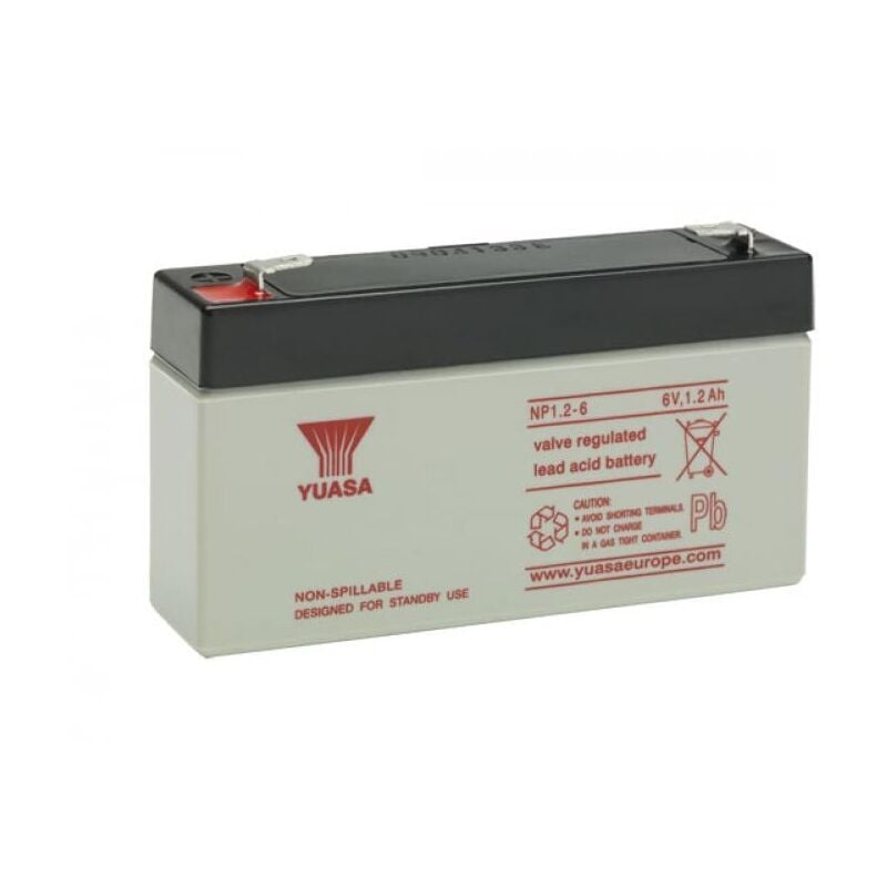 foto del prodotto batteria yuasa np1,2 6 6v 1,2ah