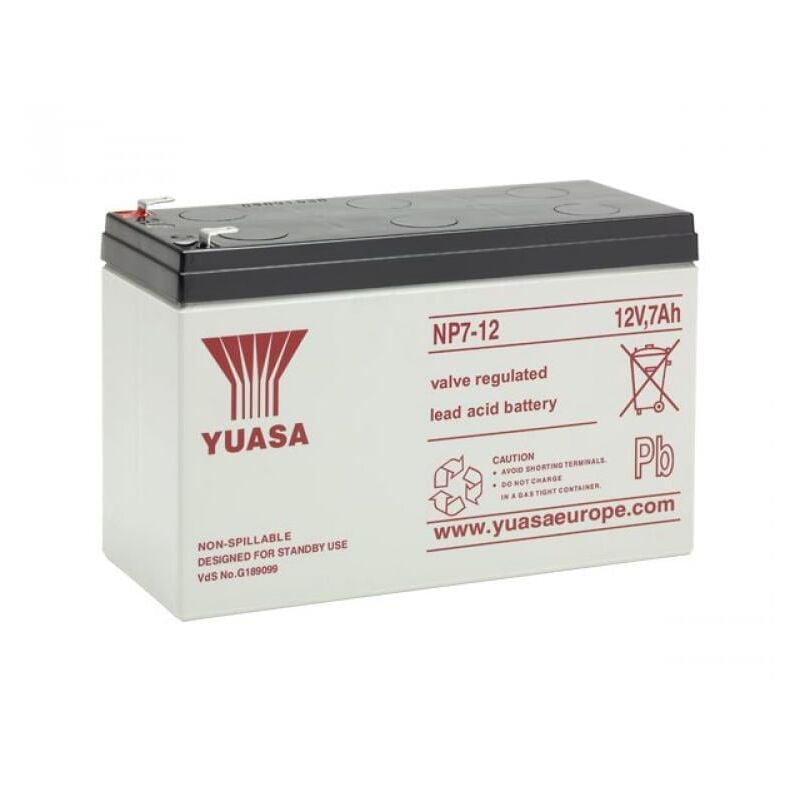 foto del prodotto batteria yuasa np7 12 12v 7ah