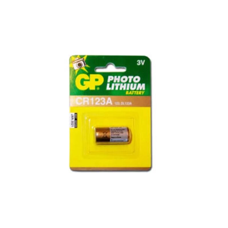 foto del prodotto batterie al litio gp cr123a 3v 1 unit 
