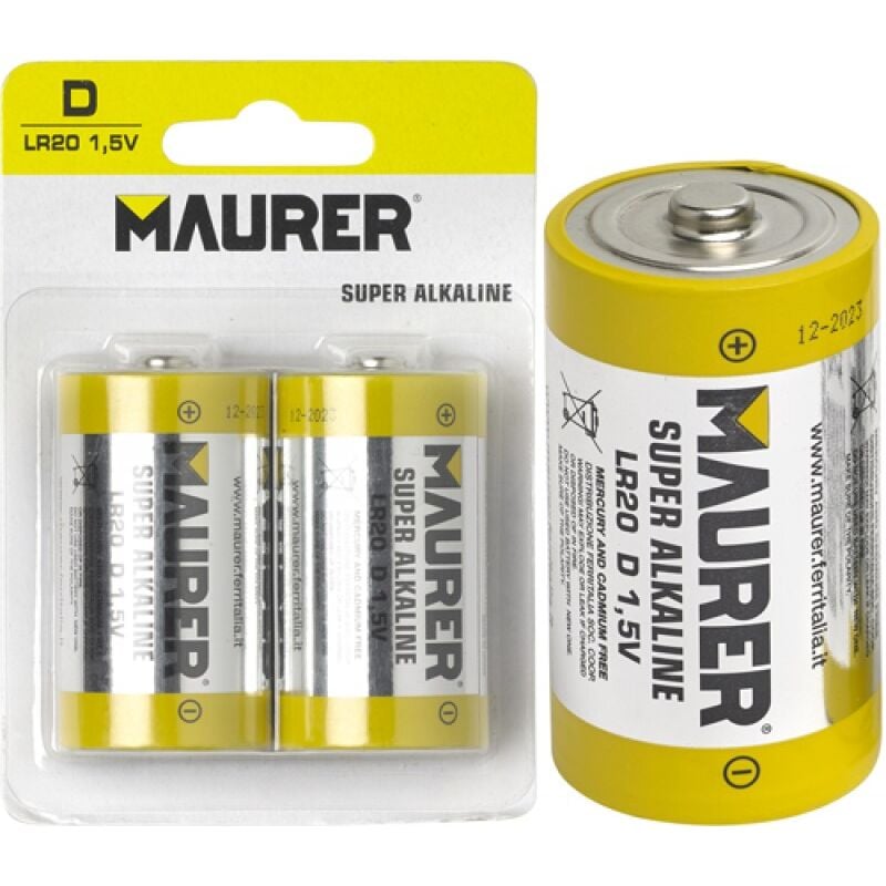 foto del prodotto batterie maurer alkaline torcia bl.2pz. 