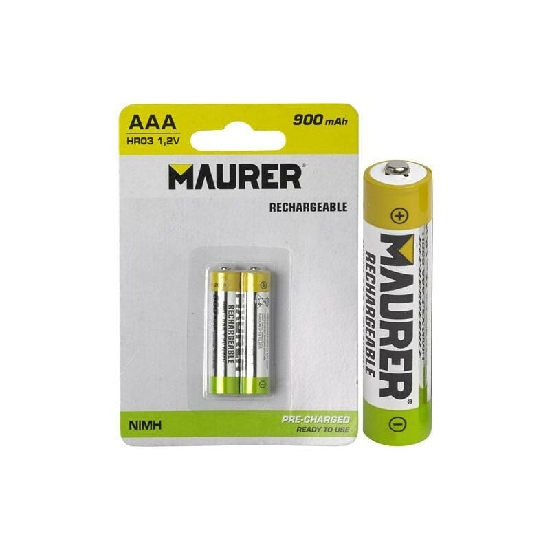 foto del prodotto batterie maurer ricaricabili ministilo bl.2pz.