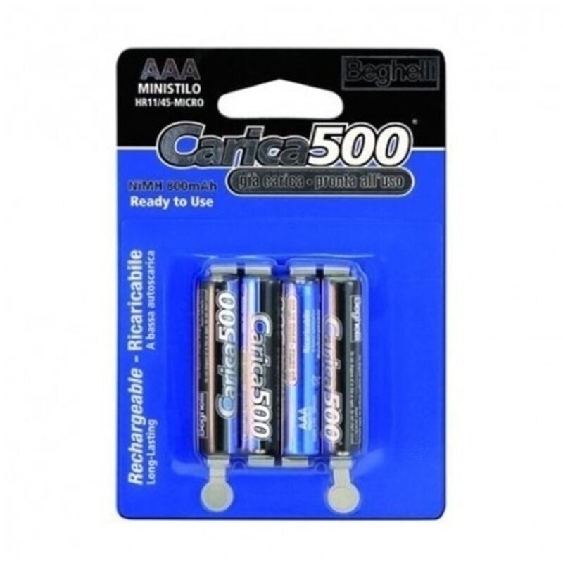 foto del prodotto batterie ministilo pile ricaricabili 1,2 v aaa 8852 carica 500 - beghelli