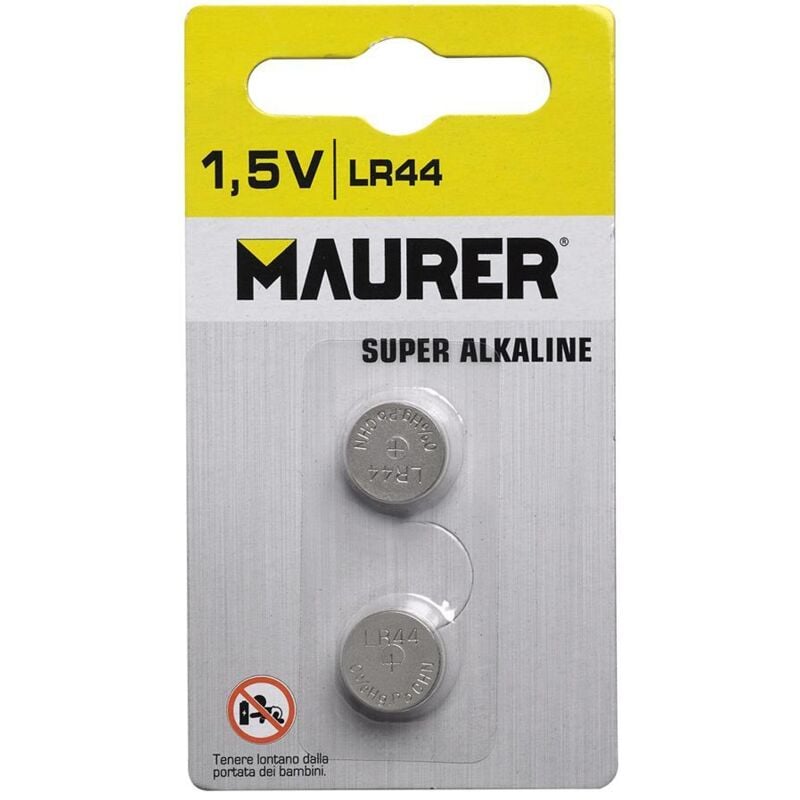 foto del prodotto batterie piatta bl. 2pz '''lr44''' minimicro maurer
