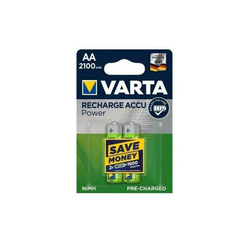 foto del prodotto batterie ricaricabili stilo aa1,2v 2100mah varta