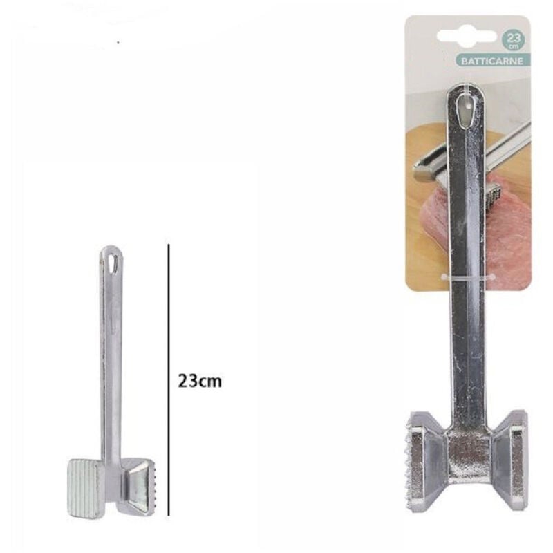 foto del prodotto batticarne quadrato martello carne batte carne bistecca doppia faccia 23cm 74187 trade shop traesio
