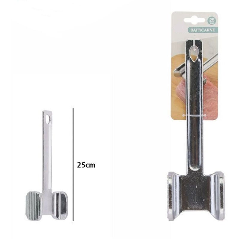 foto del prodotto batticarne quadrato martello carne batte carne bistecca doppia faccia 25cm 74188 trade shop traesio