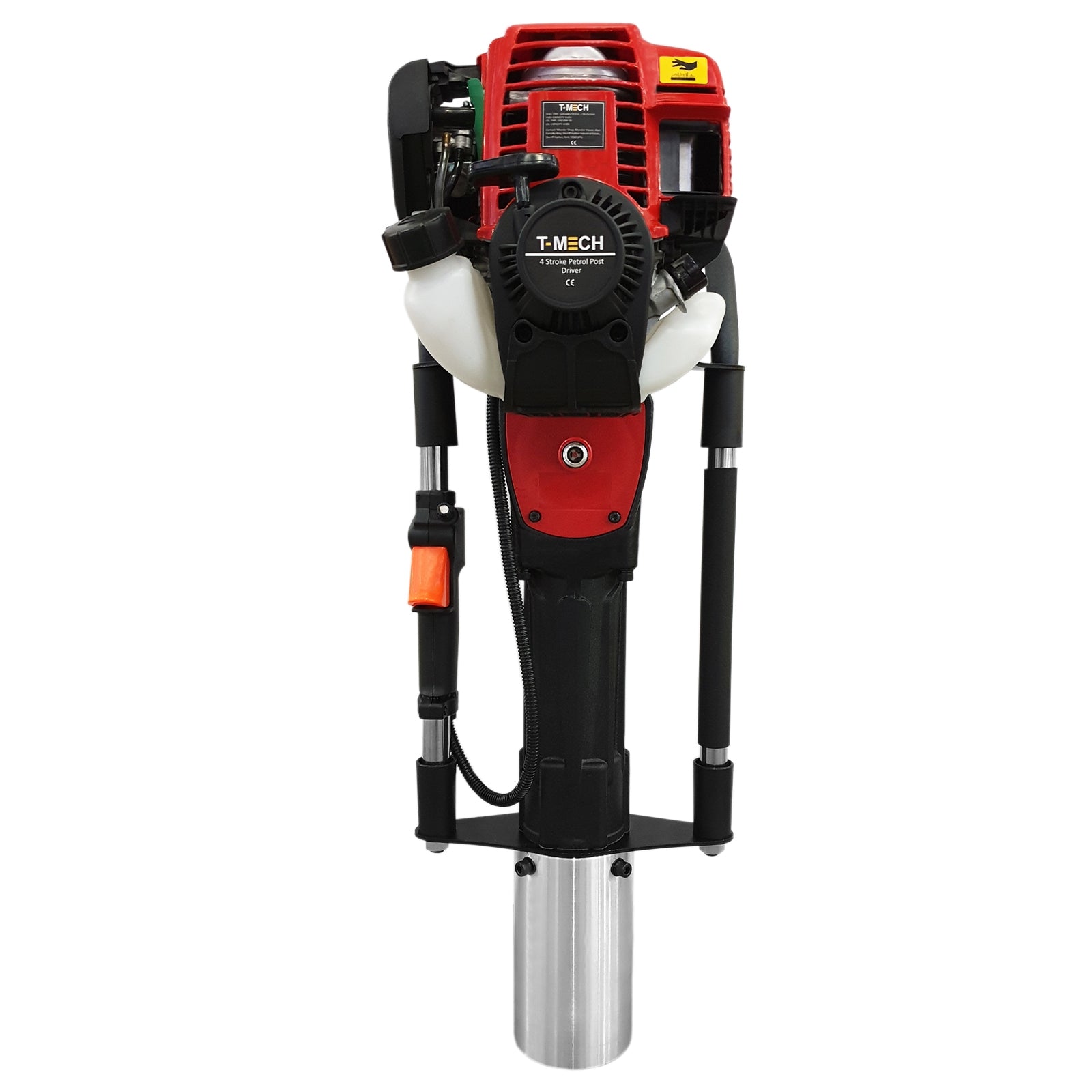foto del prodotto battipalo con 4 accessori diametro 20 49mm 100mm 70 80mm 50 69mm motore benzina 4 tempi per fissare pali, paletti e staccionate
