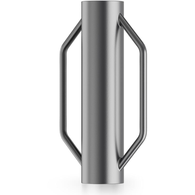 foto del prodotto battipalo manuale per recinzione, in acciaio 14cm 13,5 kg con manici, per pali recinti - wiltec