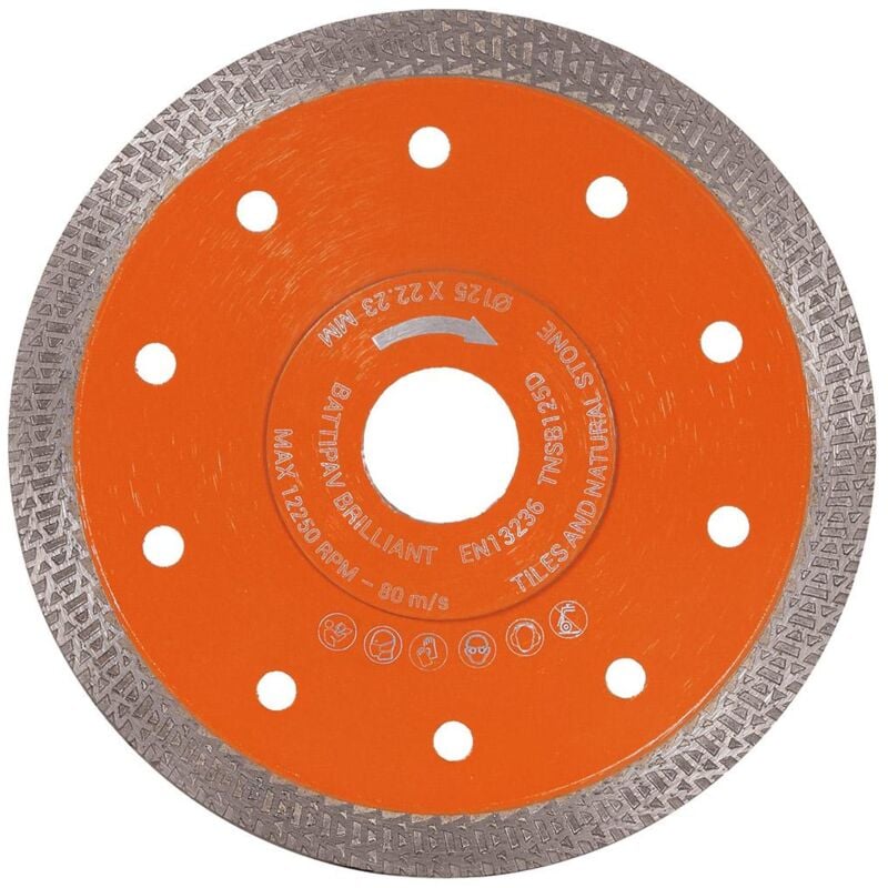 foto del prodotto battipav disco diamantato turbo 125mm per gres porcellanato e ceramica bestever