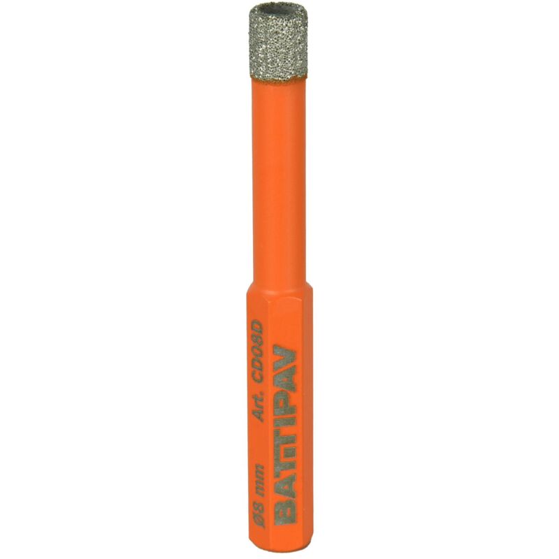 foto del prodotto battipav fresa foretto diamantata 8 mm gres marmo granito per trapano cd08d