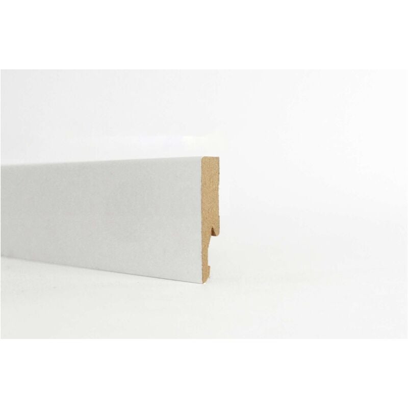 foto del prodotto battiscopa 60x14 mm mdf 240 cm bianco - 10 pz