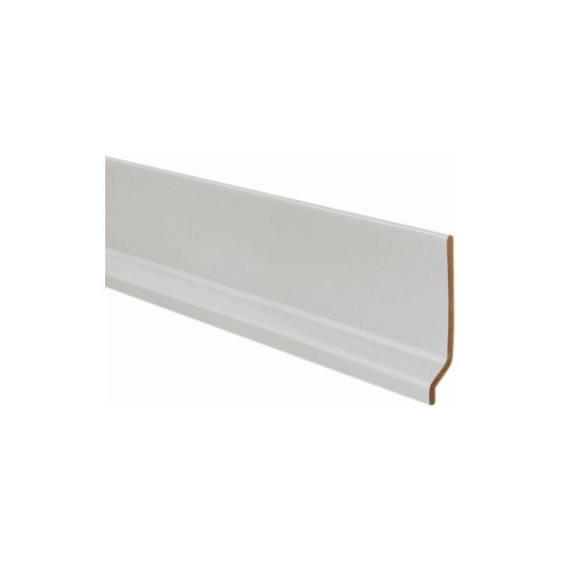 foto del prodotto battiscopa 70x9 pvc espanso 200 cm argento 48 pz