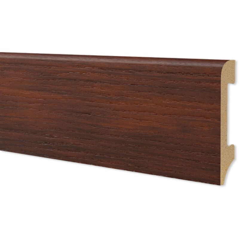 foto del prodotto battiscopa bc spazzolato in polimeri equalwood hi tec 75x14mm nero, bianco, alluminio ecc. noce