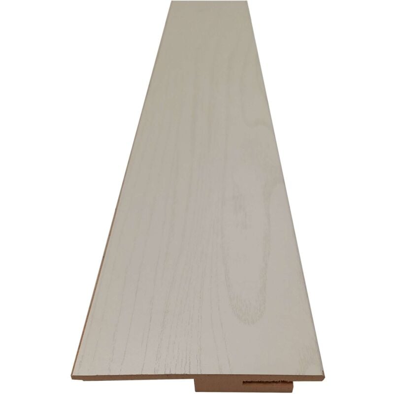 foto del prodotto battiscopa bussola singola mdf frassino bianco h.2150 sp.12