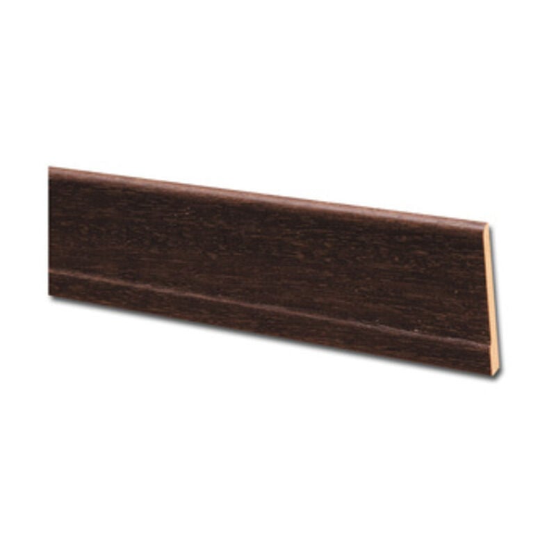 foto del prodotto battiscopa con piede 10x70 noce scu 60641 h.245. prezzo per 1 pezzo.